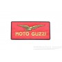 Toppa rettangolare rossa termoadesiva "Moto Guzzi" cm. 11,5x5,5