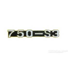 Marchio in alluminio per fianchetto laterale  "750 S3"