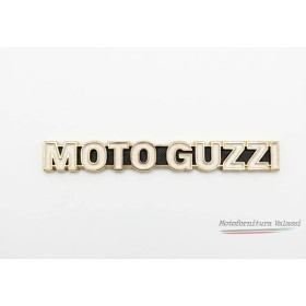 Marchio adesivo "MOTO GUZZI" in alluminio per codino sella