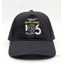 Cappellino nero ricamato " MOTO GUZZI 105° "