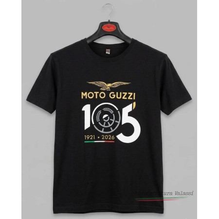 T-shirt Moto Guzzi 105° Uomo Donna in cotone