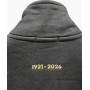 Felpa Moto Guzzi 105° Anniversario Full Zip Nera Ricamata