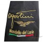 Felpa Moto Guzzi 105° Anniversario Full Zip Nera Ricamata